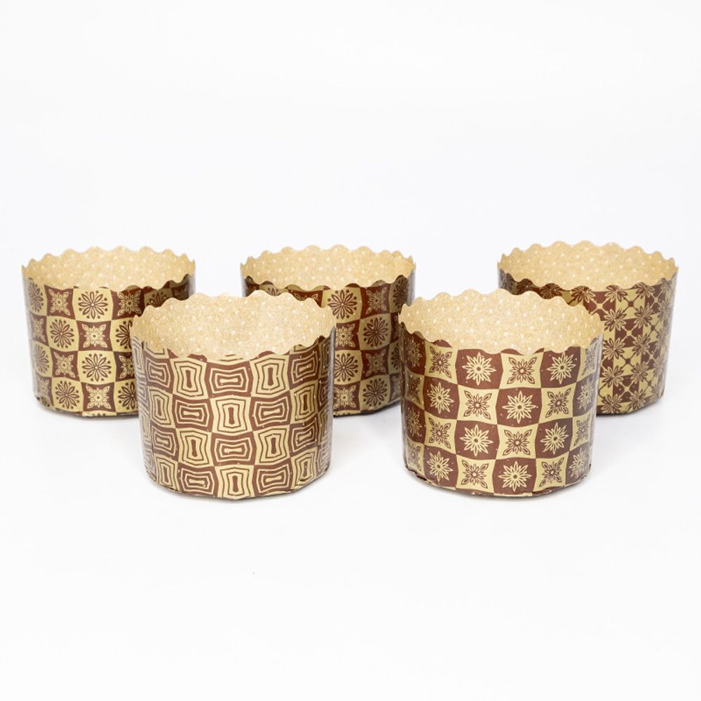 Форма бумажная для кулича «Новый стандарт» (300 гр, 110/85 мм) 136шт/туб