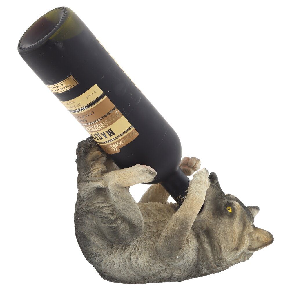 GAEM Подставка для бутылки "Волк", L22,5 W11 H17 см