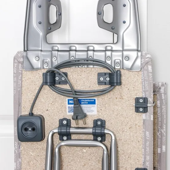 Доска гладильная Nika «Белль Классик 3», 112×34,5 см, два положения высоты 70, 80 см, европодставка МИКС