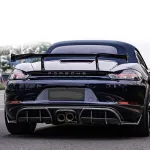 Карбоновый диффузор заднего бампера для Porsche 718 982 Cayman/Boxster 2016+ Порше