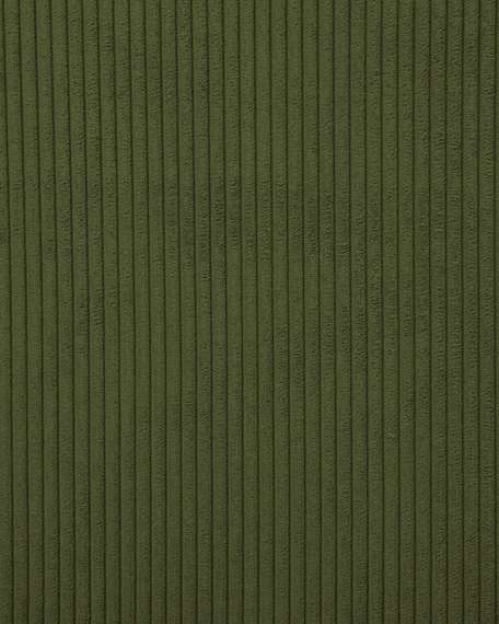 4-местный угловой диван Blok в зеленом толстом вельвете 290 x 290 см