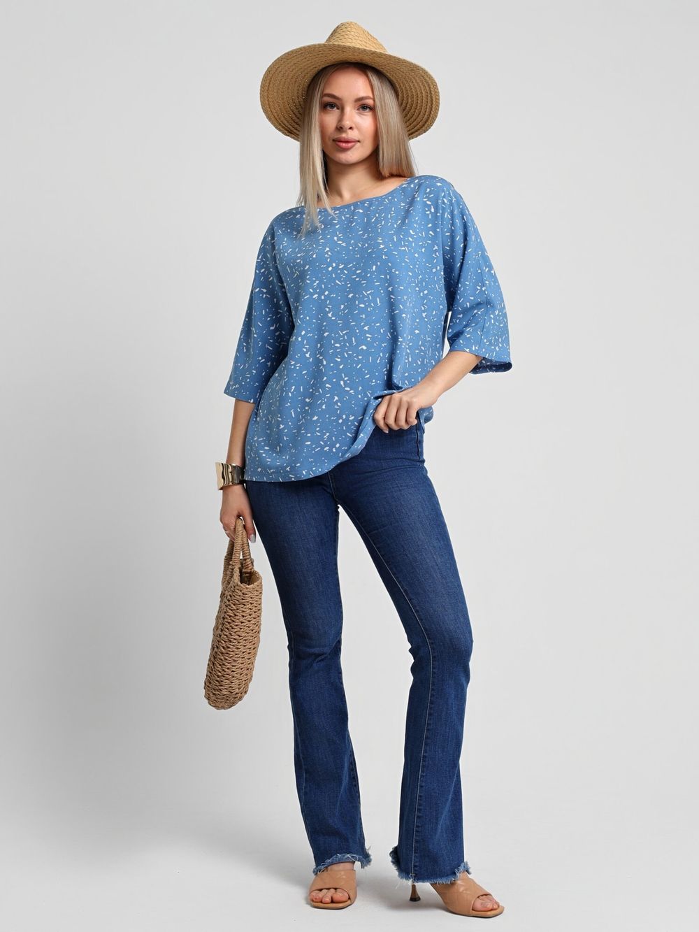 Блузка Долина-3 Виотекс ИНДИГО