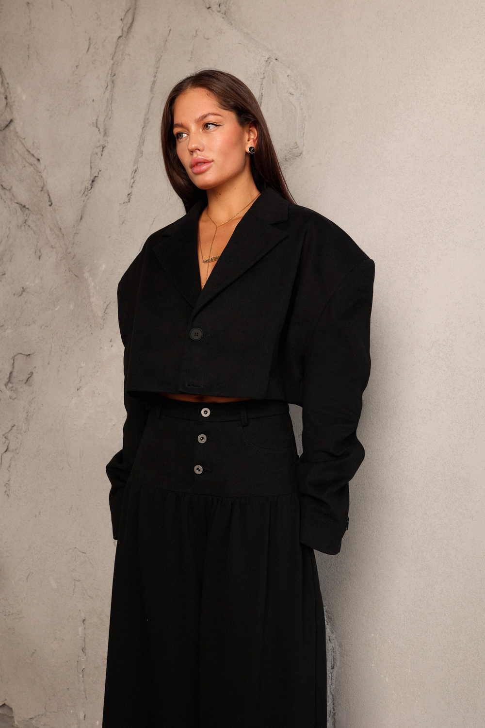 Жакет из денима мини