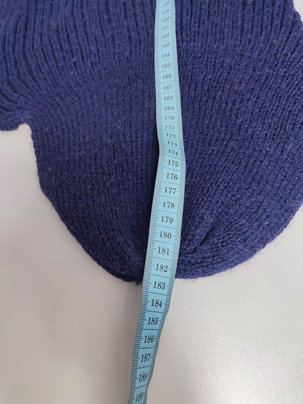 Шарф темно-синий