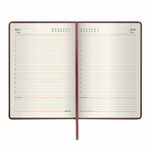 Ежедневник недатированный А5 138х213 мм BRAUBERG "Imperial" под кожу, 160 л., коричневый, 123414