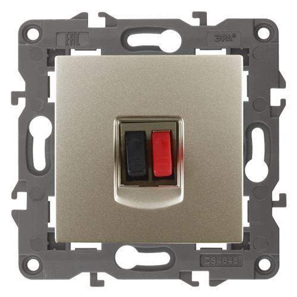 Розетка аудио 14-3111-04 Elegance шампань ЭРА Б0034323