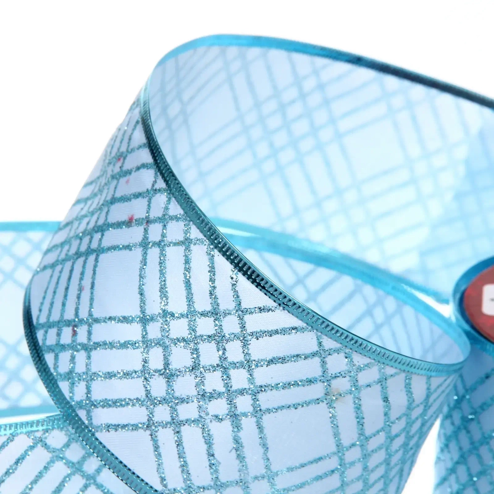 Лента для декорирования «Таинственая паутина» 6,3 см, 2,7 м, Голубой