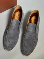 Лоферы серые Loro Piana