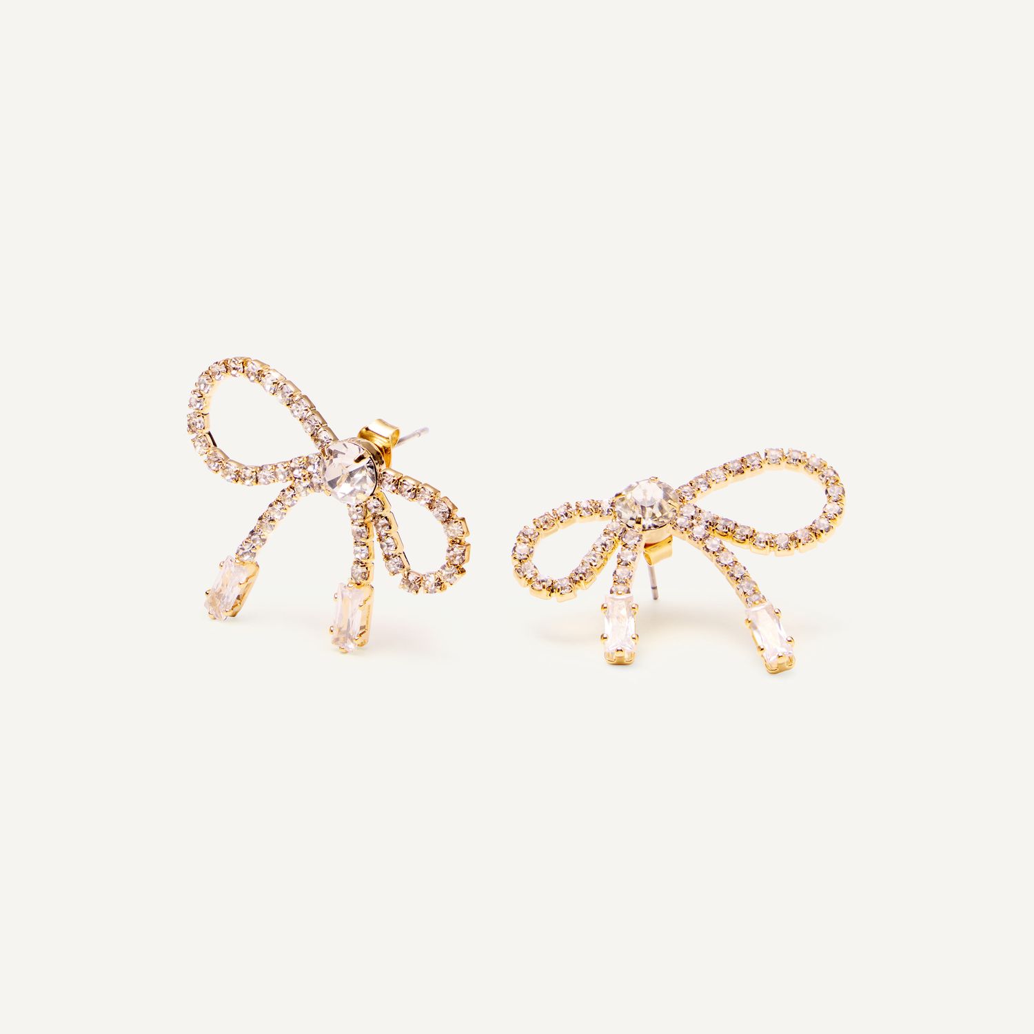 Серьги Luxe Glow Bows Earrings - Gold