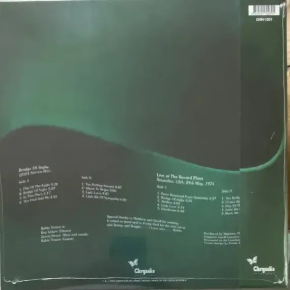 Robin Trower – Bridge Of Sighs (50th Anniversary Edition) (Half Speed) 2LP