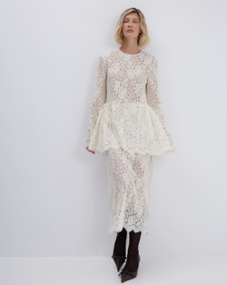 Блуза из кружева Солстисс сливочное масло