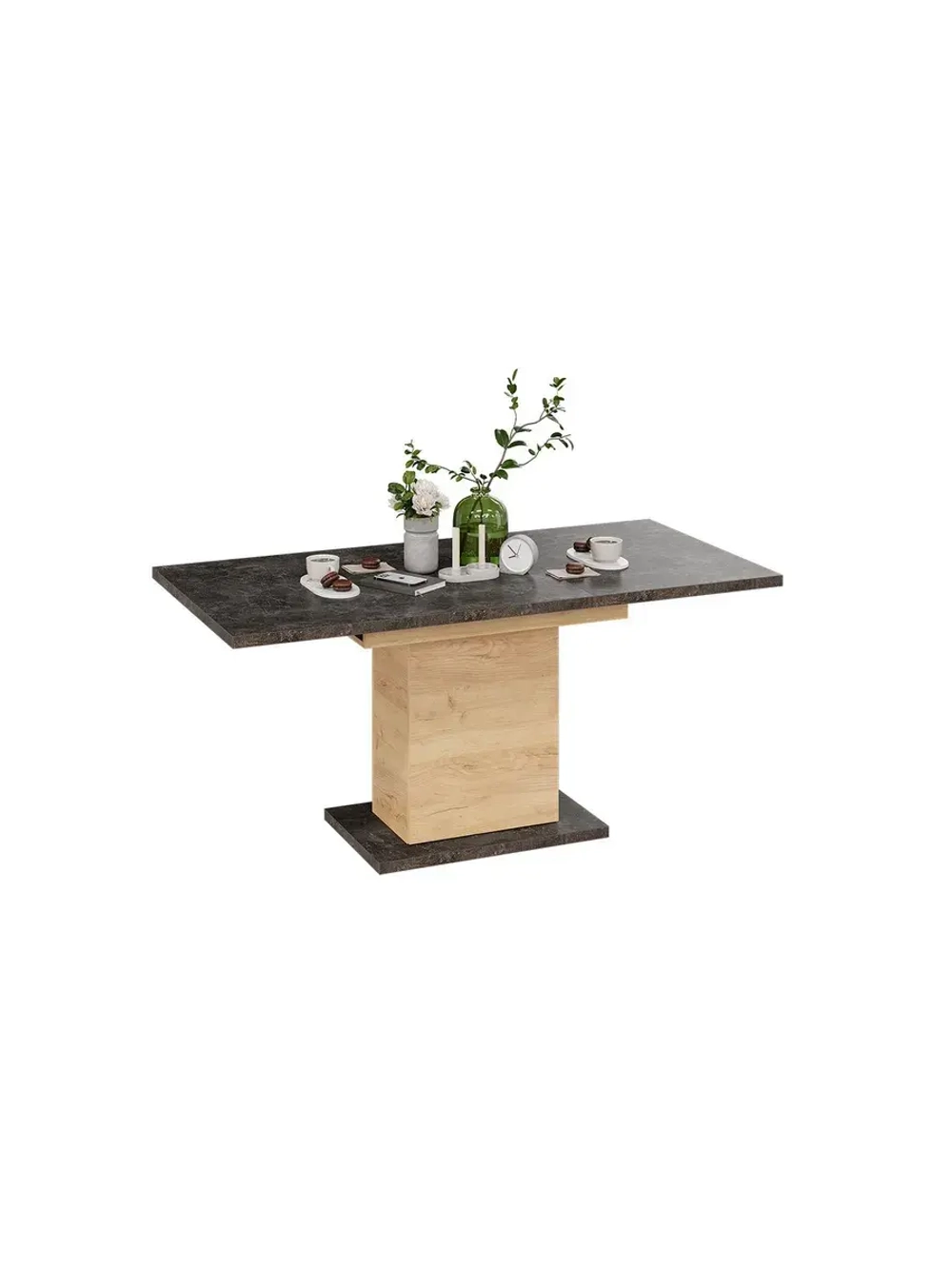 Стол кухонный Ателье темное 120(163)х80х75 см