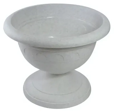 Вазон низкий пластиковый 1,1л d-18см «Колывань» мрамор С143М