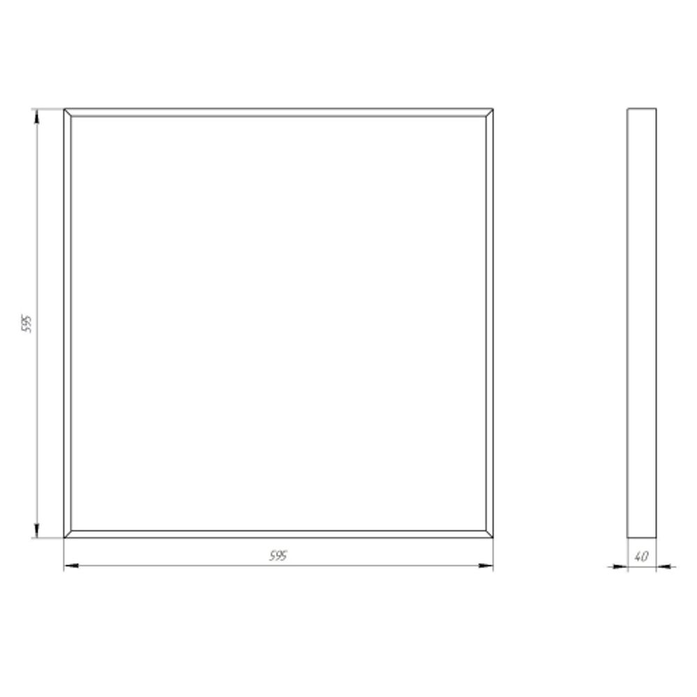 Светильник светодиодный ЭРА SPO-910-2-65K-045 45Вт 6500К 4725Лм 595x595x40 микропризма