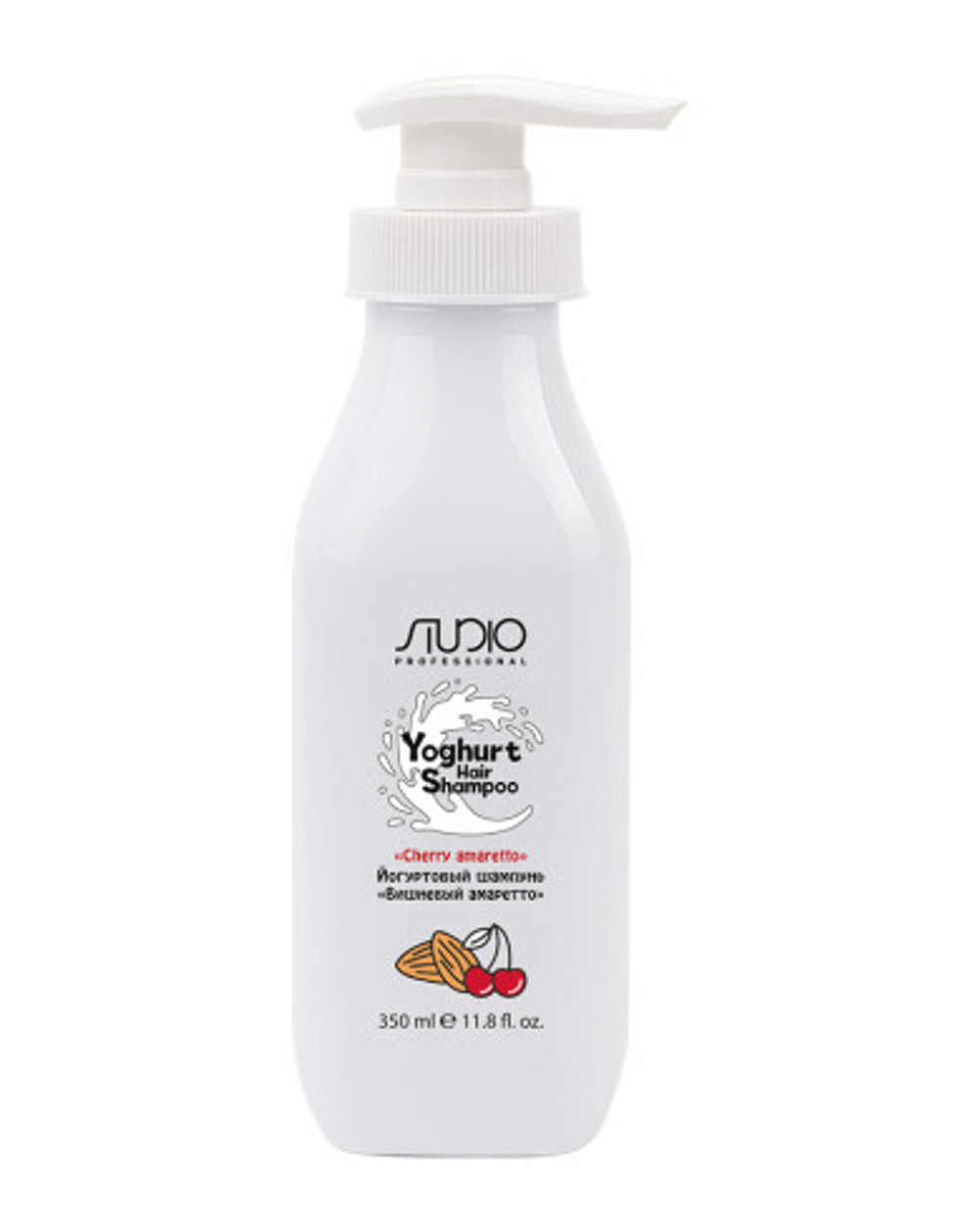 Kapous Studio Professional Yoghurt Шампунь йогуртовый, Вишнёвый амаретто, 350 мл
