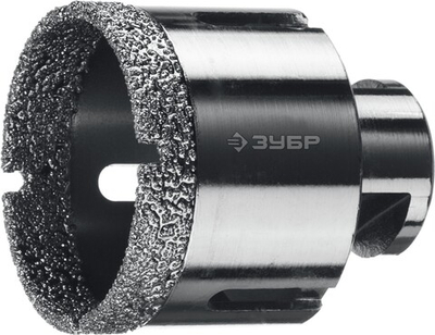 ЗУБР АВК, d 55 мм, (М14, 15 мм кромка), вакуумная алмазная коронка, Профессионал (29865-55)