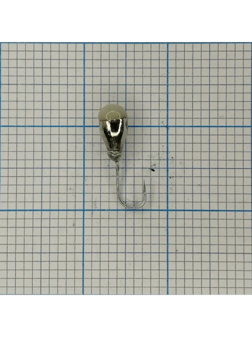 Мормышка вольфрамовая "ЯМАН"Капля с фосфором с отверстием