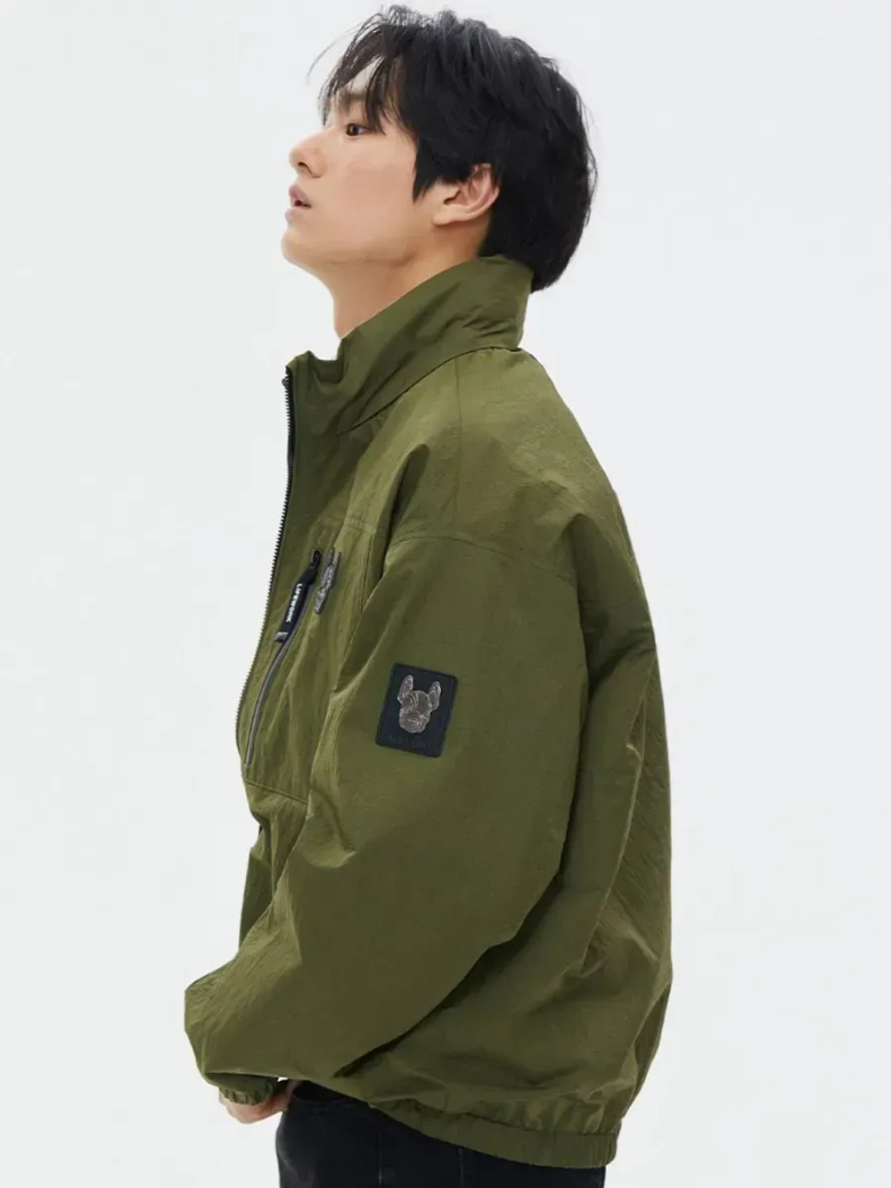 Двусторонняя куртка с высоким воротом