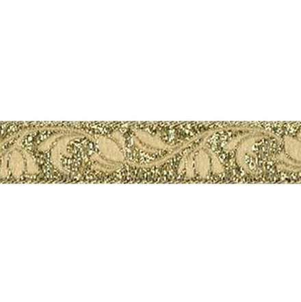 Лента жаккардовая 16 мм "Gamma", отделочная, цв.золото