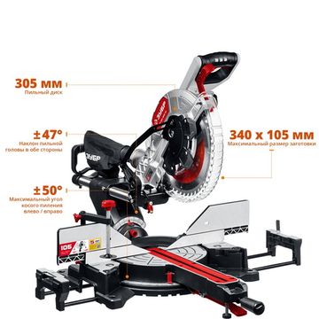 Пила торцовочная "ЗУБР" ЗПТ-305-1800 ПЛ