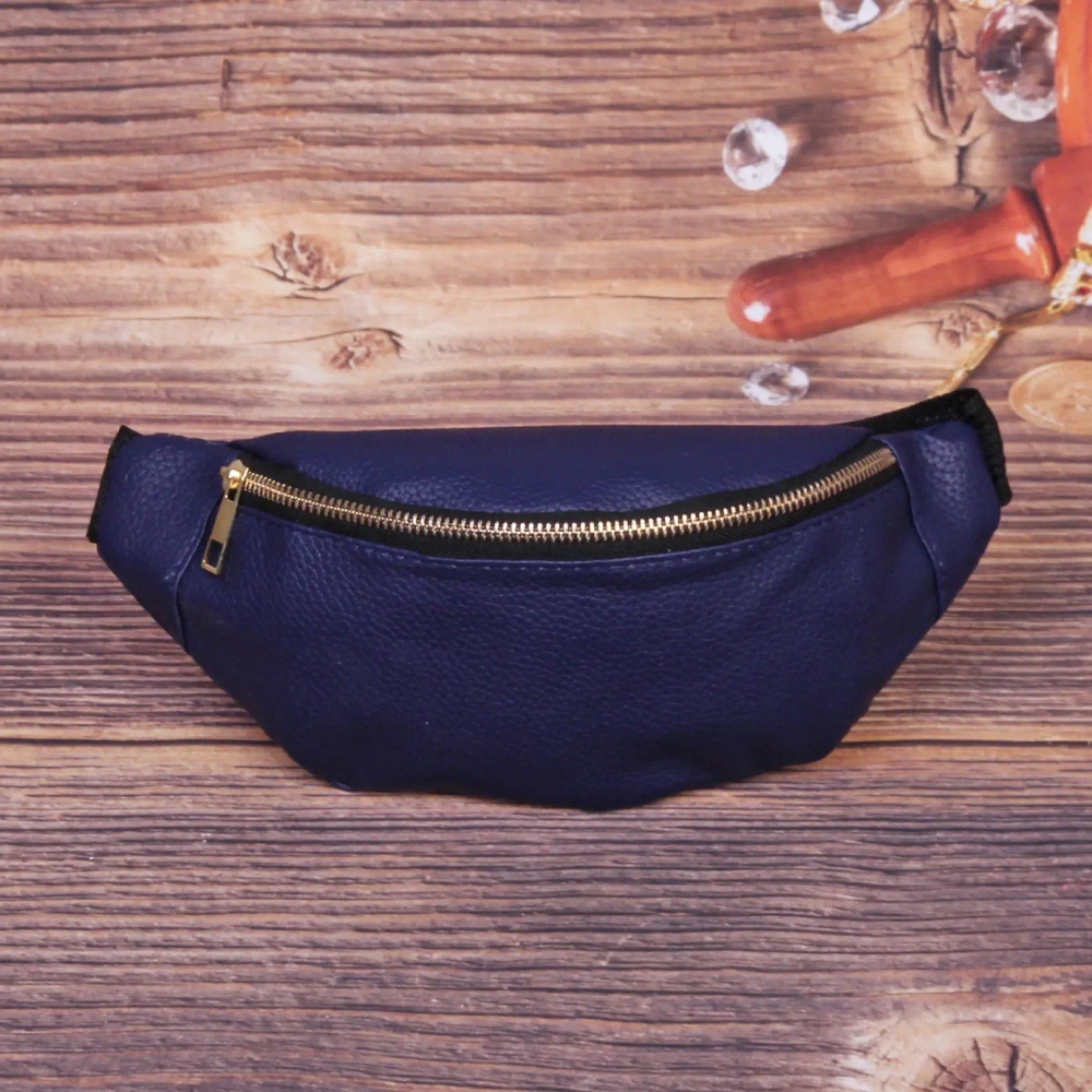 Сумка на пояс из искусственной кожи «Elements - Hit», цвет синий, 29*13см