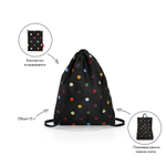 Рюкзак складной mini maxi sacpack dots