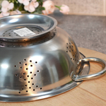 Дуршлаг 24см нерж с ручками на ножке