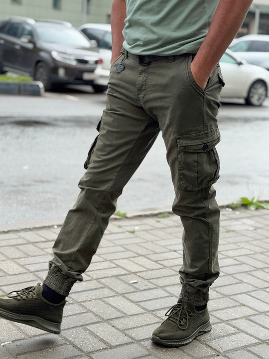 Джоггеры In-Yesir манжет, Олива