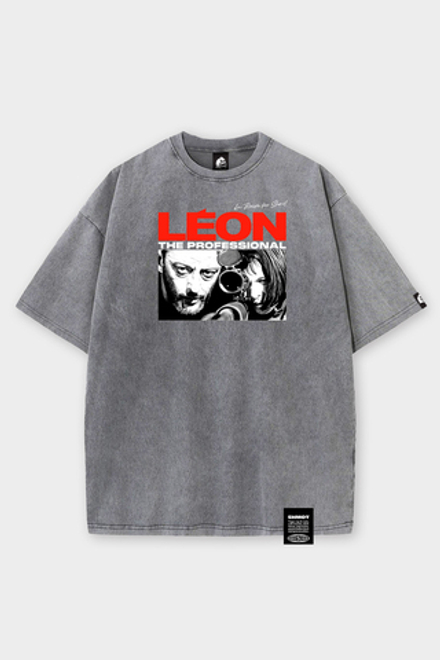 Футболка SHMOT "LEON" GARMENT DYE Серый