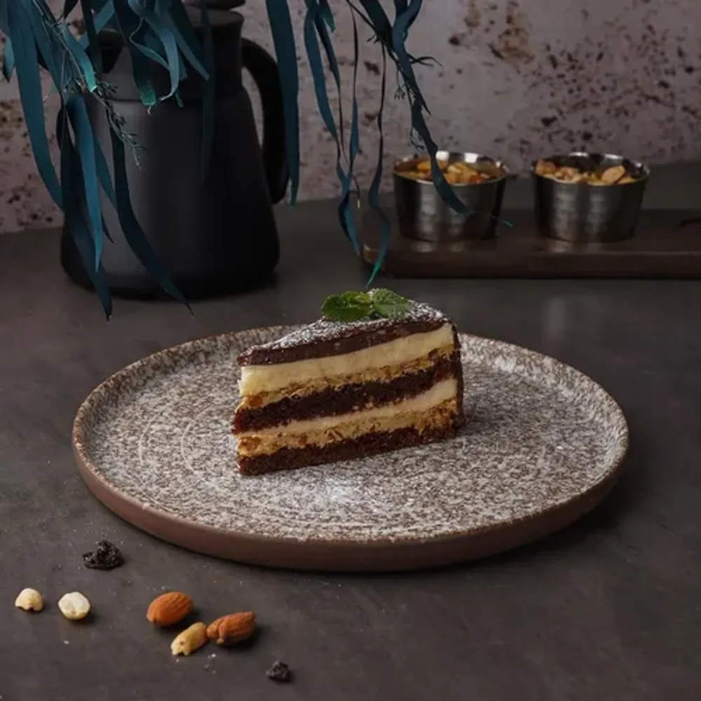 Тарелка с бортом d 23 см h1,5 см Brown Untouched Taiga P.L. Proff Cuisine [6]