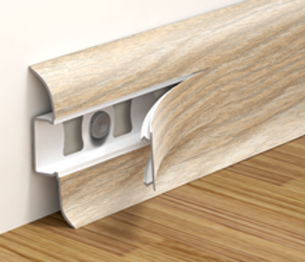 Плинтус ПВХ Идеал Классик 263 Клен северный 2200х55х22 мм