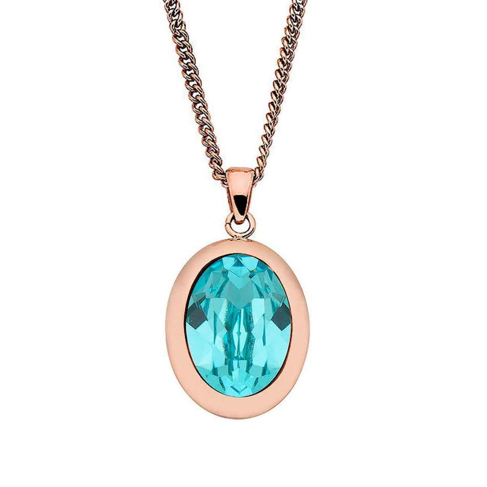 Колье Qudo Tivola Light Turquoise 404574.1 BL/RG
