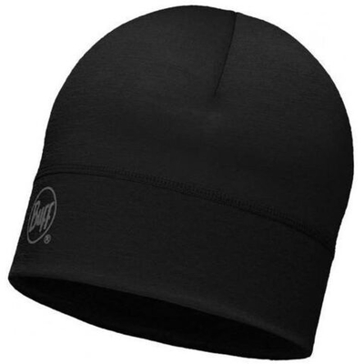 Шапка Buff Lightweight Merino Wool Hat Solid Black (US:one size)
