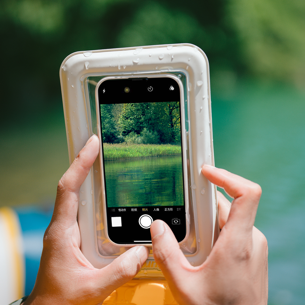 Гермочехол Naturehike плоский для телефона 23х13,5 см., желтый