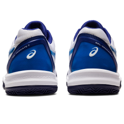 Мужские кроссовки теннисные Asics Gel-Dedicate 7 Clay - white/electric blue