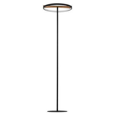 723727 Торшер LODI LED 9W 720LM ЧЕРНЫЙ/ДЕРЕВО 3000K