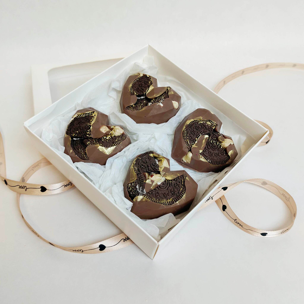 Подарочный набор из шоколада ручной работы с печеньем Орео 🍪🍫
