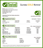 California Gold Nutrition, экстракт косточек французского винограда, Vitaflavan®, 100 мг, 120 растительных капсул