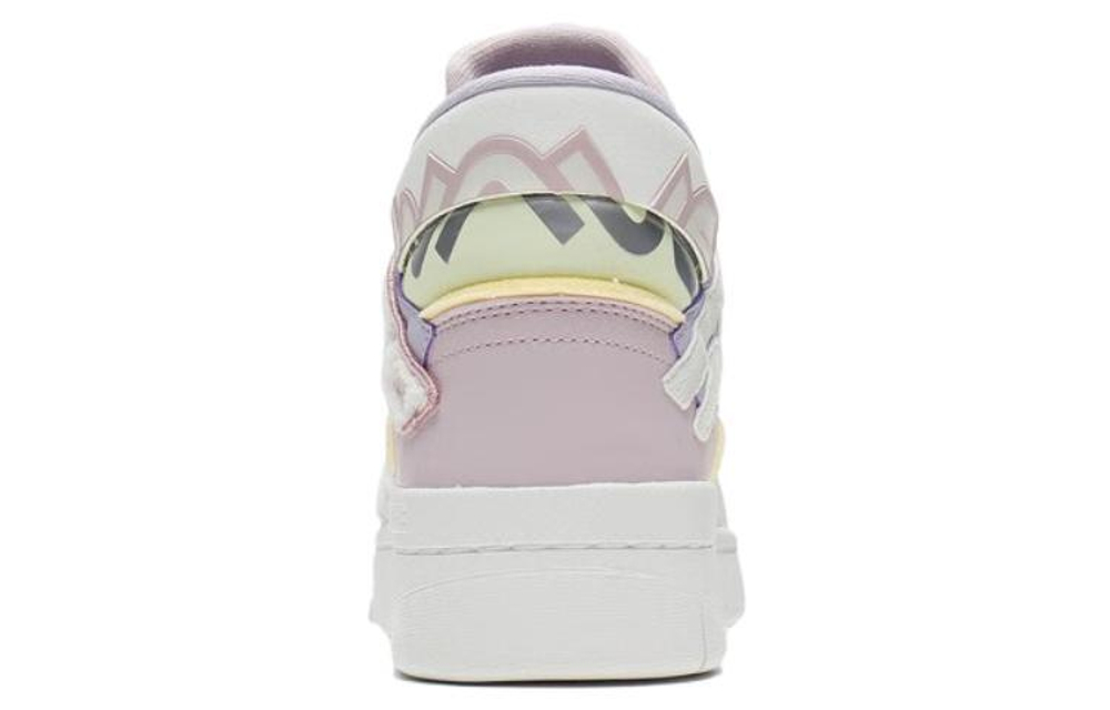 Disney/Disney x LiNing Li Ning Weiwu Midprm leather trend Non-slip wear-resistant lightweight high-top sneakers women's white pink