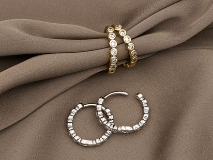 Серьги-Кольца "Дорожка" 17,3мм