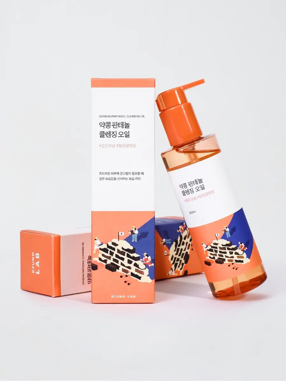 Round Lab Гидрофильное масло с черной соей и пантенолом Soybean Panthenol Cleansing Oil 200 мл