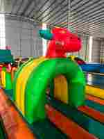 Коммерческий надувной батут "Змей Горыныч 3"  3 модуля 18*10*9 м