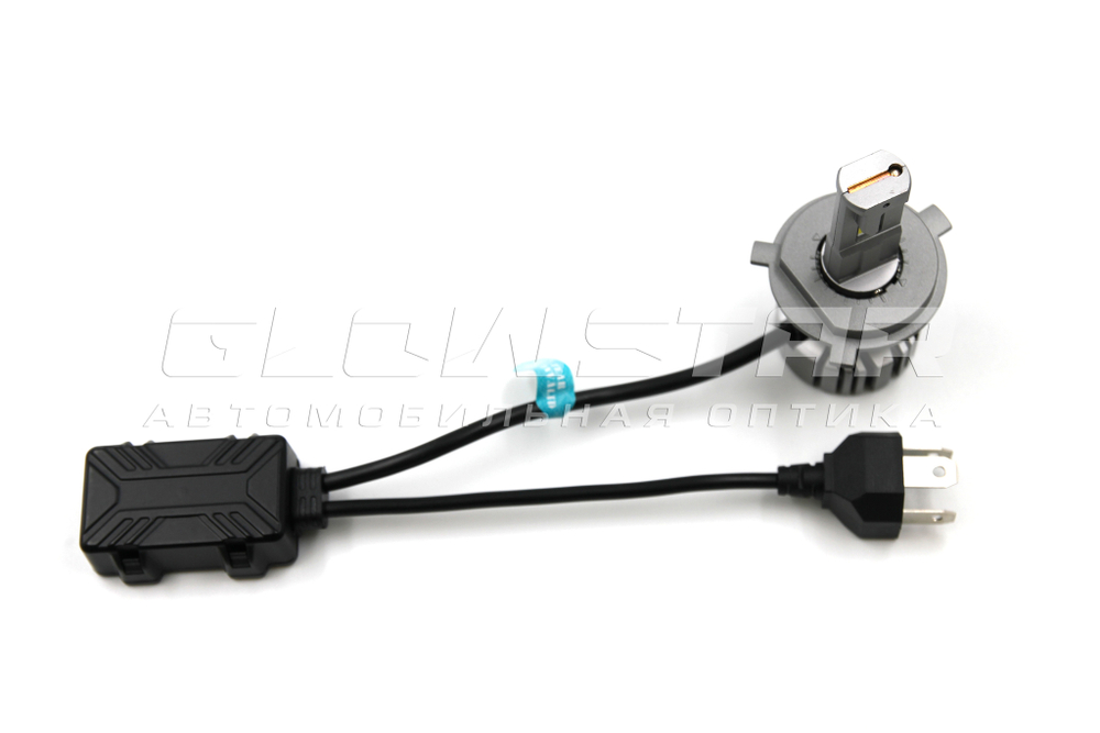 Светодиодные автолампы головного света F7/H4 с вентилятором, 12V,55W,5500K