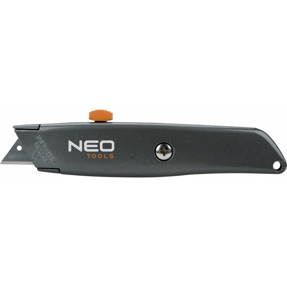 Нож с трапециевидным лезвием NEO Tools 18 мм металлический корпус 63-702