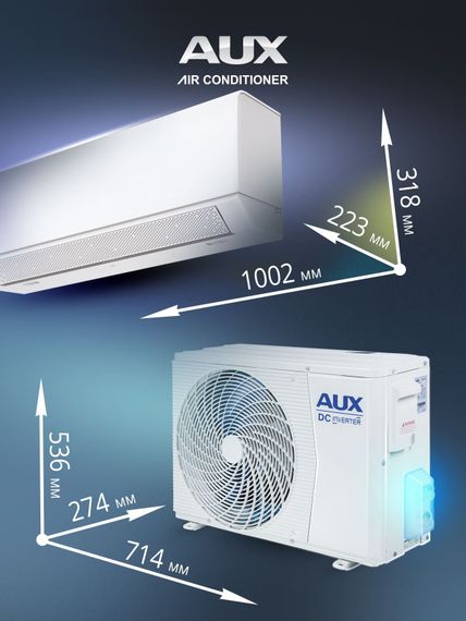 Настенная сплит-система AUX ASW-H18A4/BA-R2DI + AS-H18A4/BA-R2DI — (14)