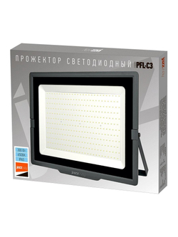 Прожектор светодиодный PFL-C3 300Вт 6500К IP65 ДО с клапаном закален. прозр. стекло Pro JazzWay 5032156