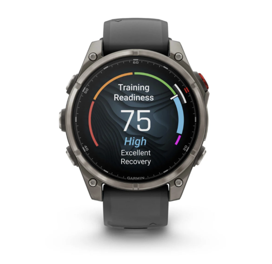 Умные часы Garmin Fenix 8 PRO, 47 мм, AMOLED, Sapphire, Titanium with Graphite/Black Silicone Band