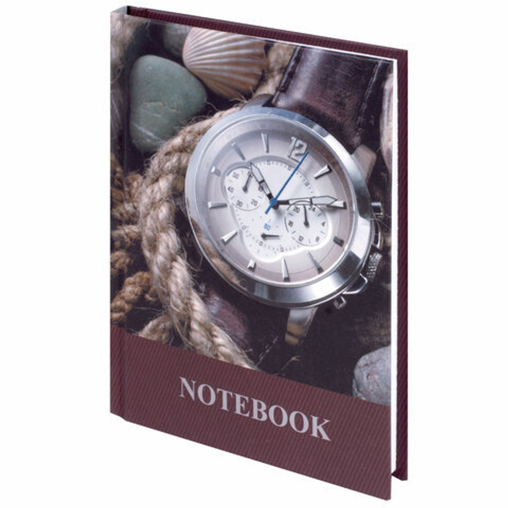 Блокнот МАЛЫЙ ФОРМАТ (110х147 мм) А6, 80 л., ламинированная обложка, выборочный лак, клетка, BRAUBERG, "Время", 123242