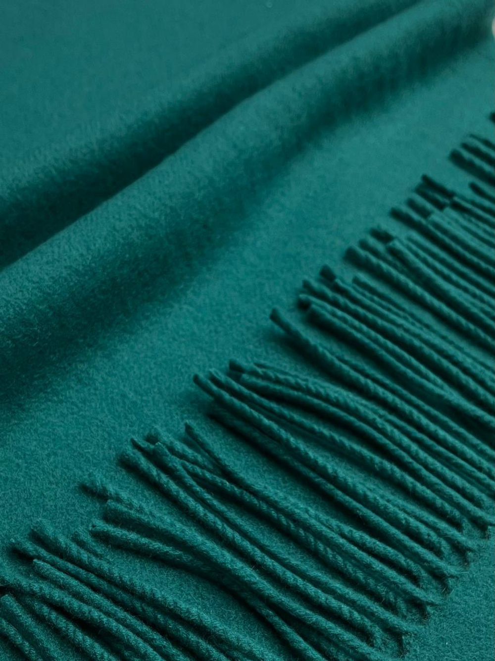 Купон кашемировый Gucci бирюзовый с коричневыми полосками