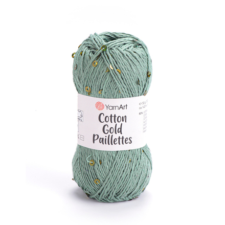 Пряжа YarnArt Cotton Gold Paillettes